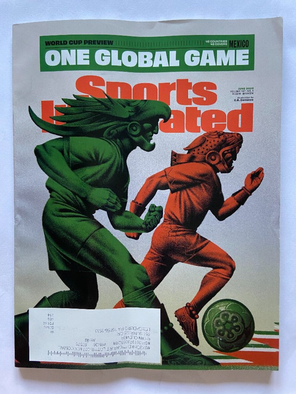 Sports Illustrated Magazine June 2026 World Cup Preview Mexico Cover With Label